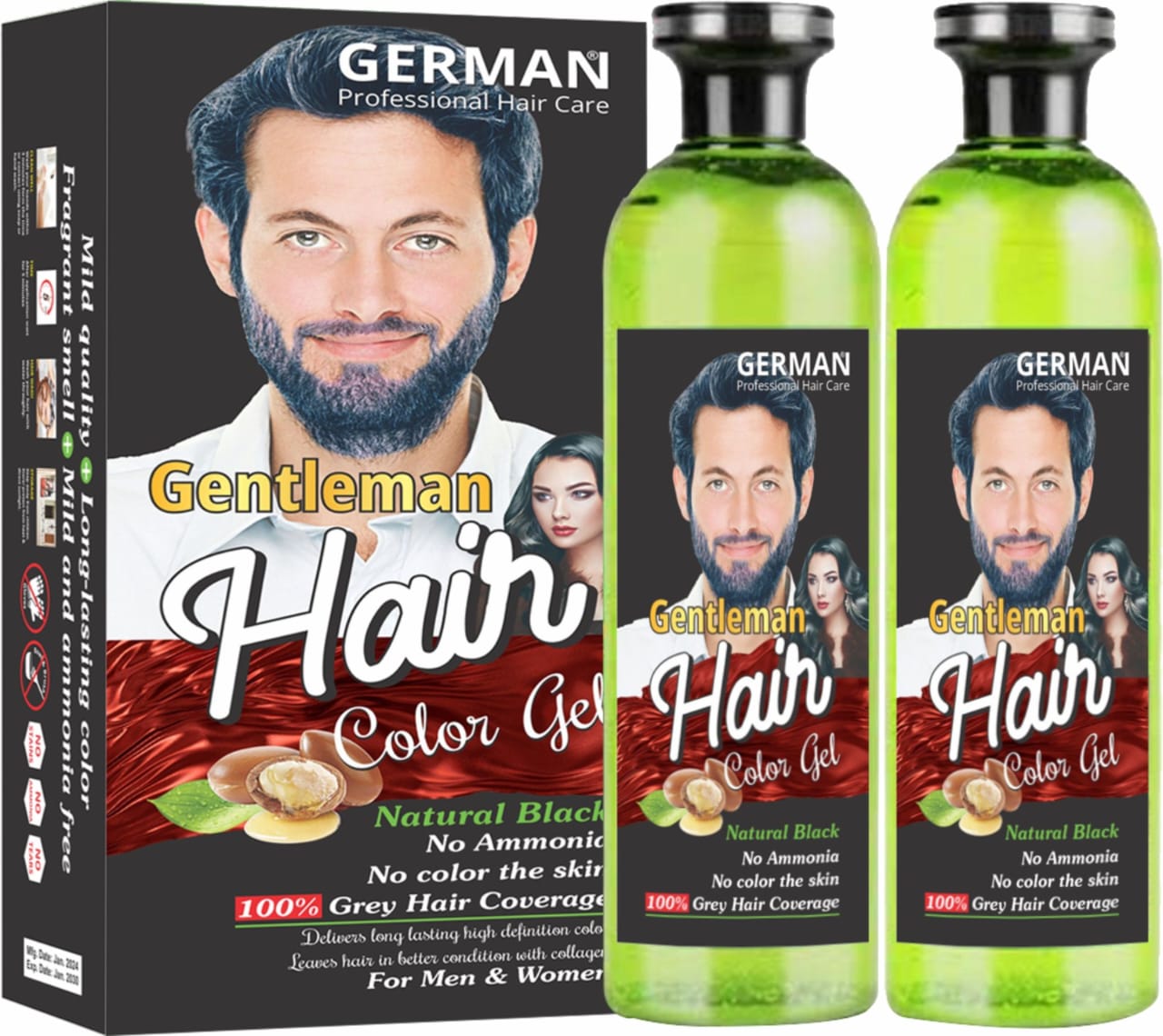 GENTLEMAN HAIR COLOR JELL OIL